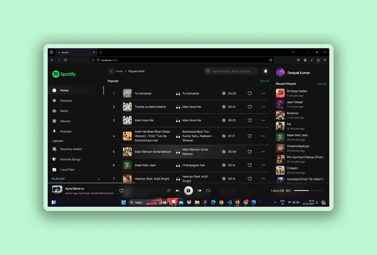 Spotify Clone