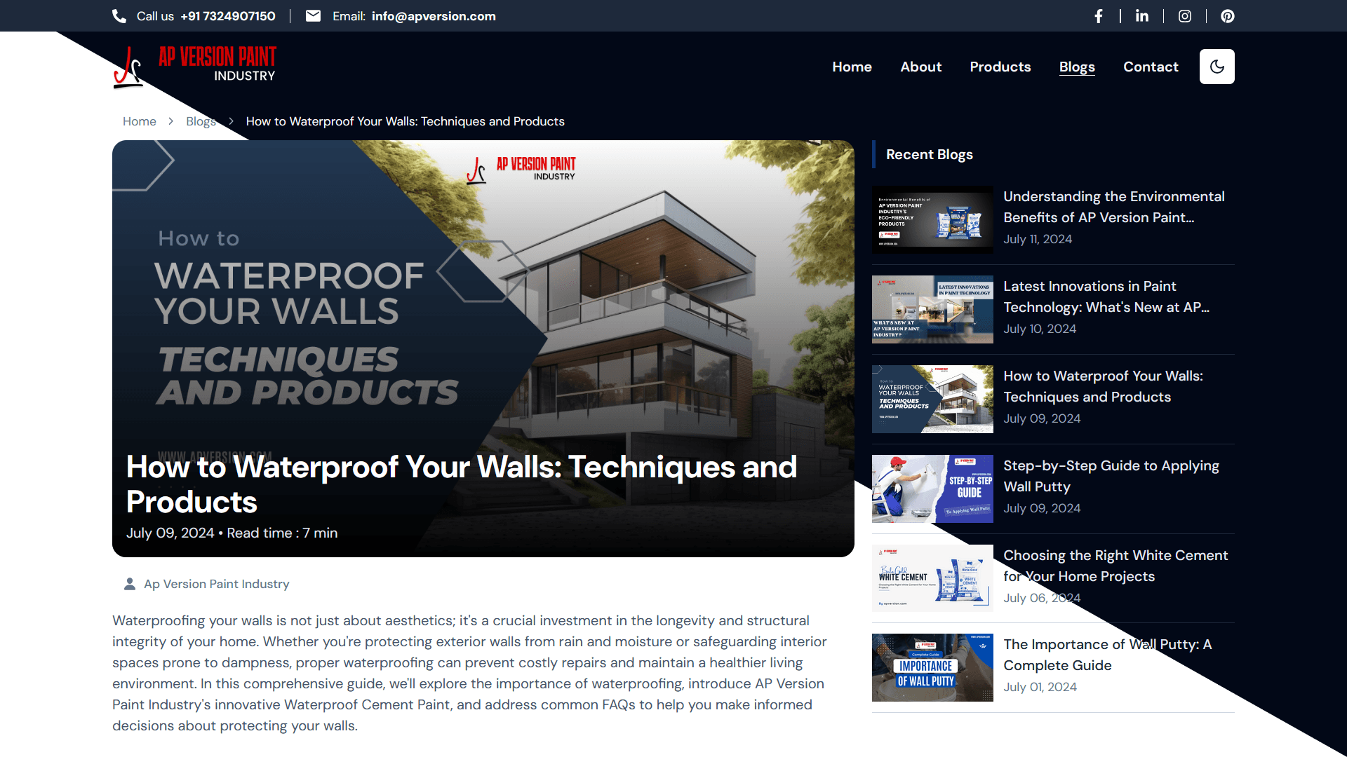 Blog Page