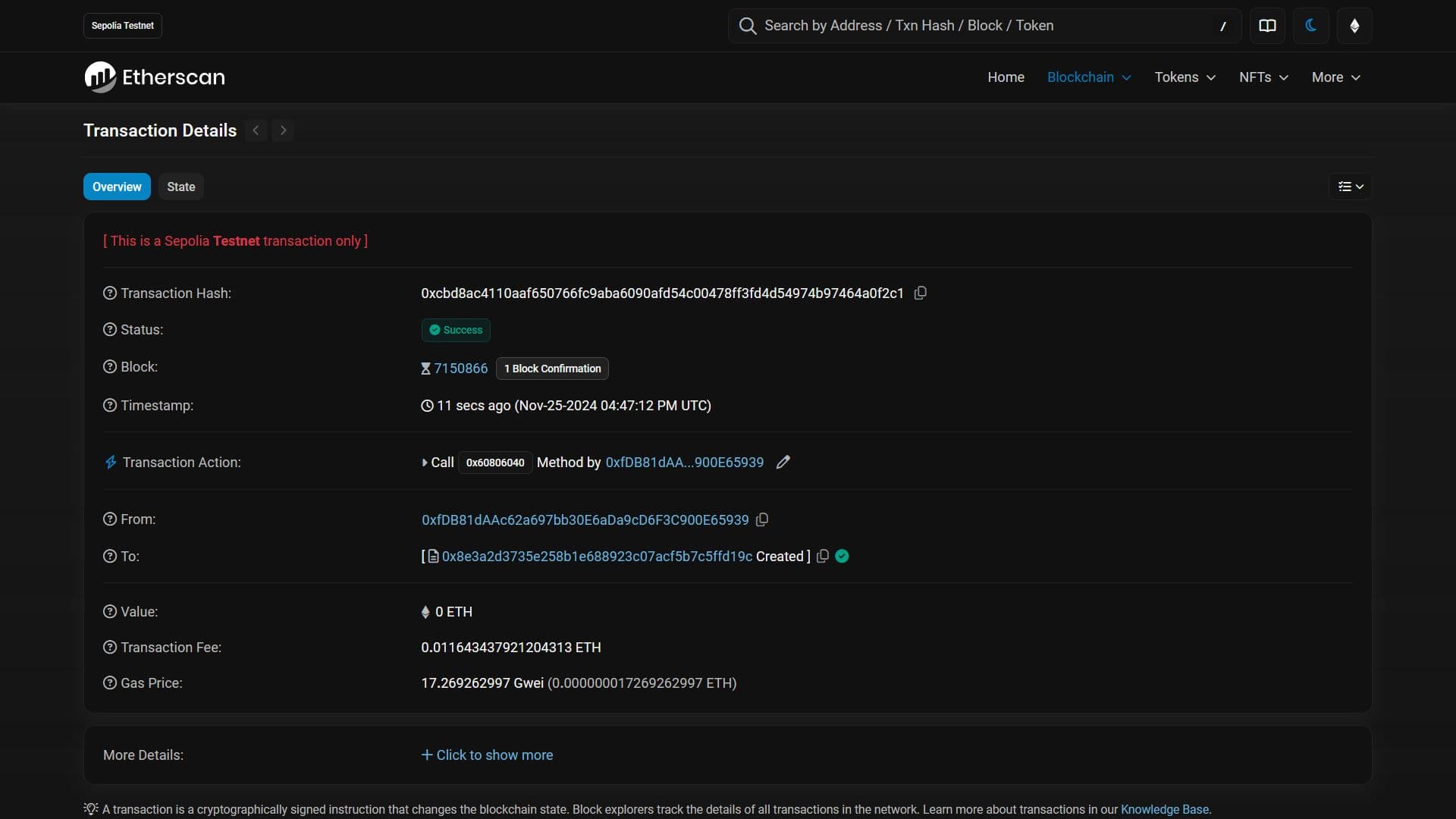 Transaction Details